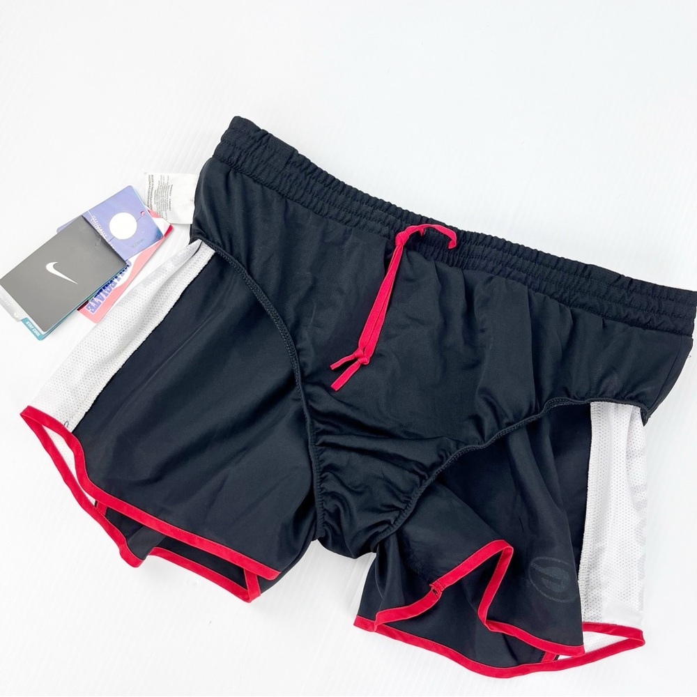 Nike Dri-Fit Georgia Bulldogs Black Red Athletic Pacer Running Shorts - Picture 2 of 7